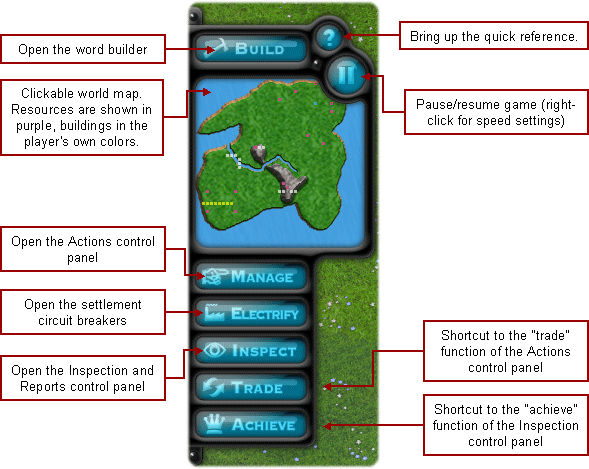 Play (main game) menu